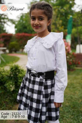 YAKASI İNCİLİ GÖMLEK