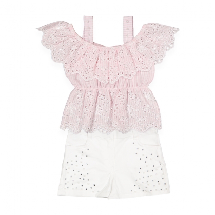 ÇİZGİLİ BRODE TAKIM