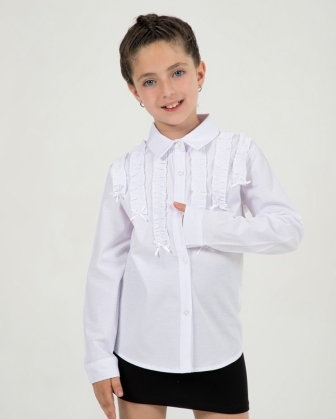 BÜZGÜ ŞERİTLİ OKUL GÖMLEĞİ