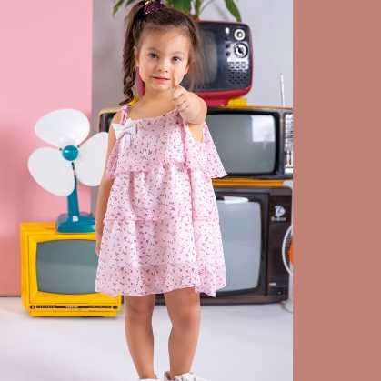 KATLI ŞİFON ELBİSE