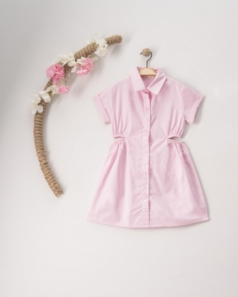BEL DEKOLTELİ COTTON ELBİSE